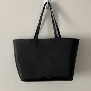 Mansur Gavriel Black Large Leather Tote